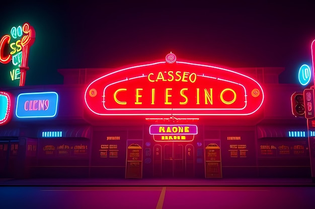 a neon sign for la pecano coffee is lit up