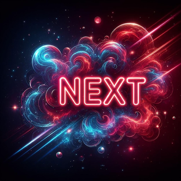 Next neon sign text effect