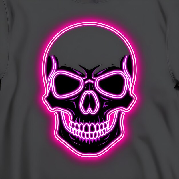 Photo neon skull