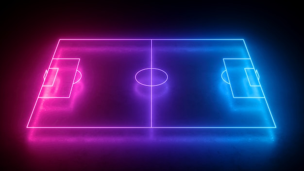 neon soccer field scheme