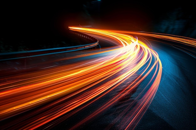 Photo a neon speed motion