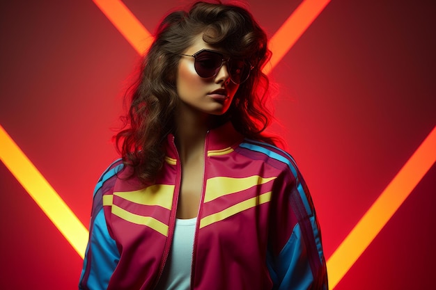 Neoninfused Retrowave fashion clothing Generate Ai