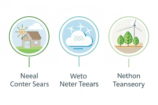 Net Zero and Carbon Neutral Concepts Net Zero Emissions Goals Weather neutral longterm strategy