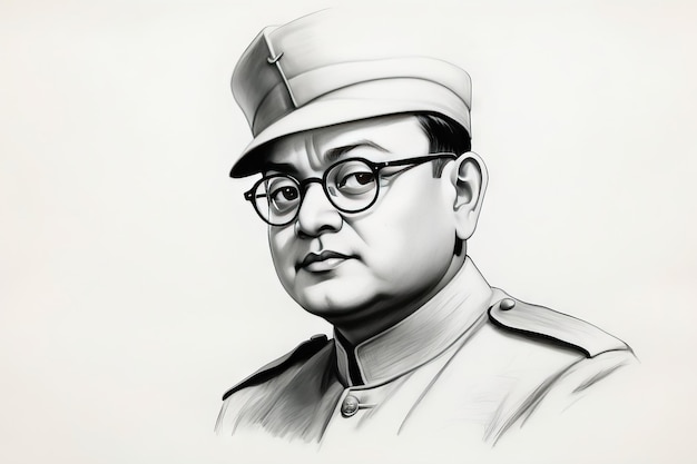 Netaji Subhas Chandra Bose Netaji Subhas Chandra Bose Drawing Sketch