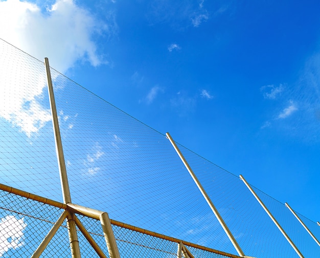 Nets in the blue sky 