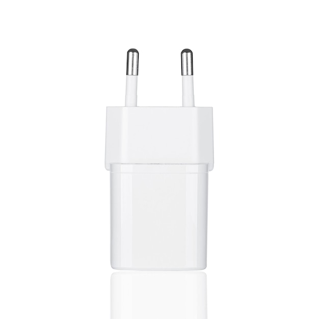 Network adapter 220V USB charging on a white background