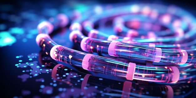 network cable neon lights