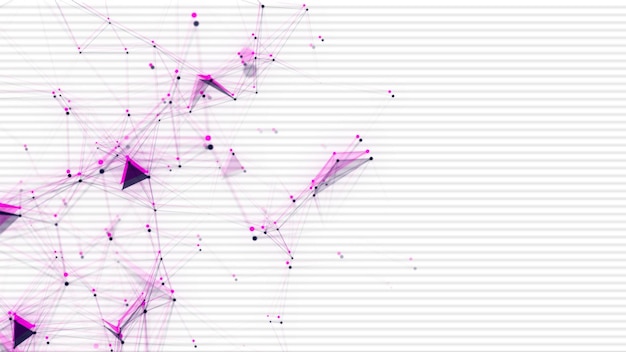 Network connection structure Concept of hi tech and future Communication and web concept Big data visualization Distortion of the digital stream Damaged signal 3d rendering