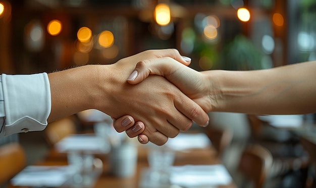 Networking Luncheon Handshake