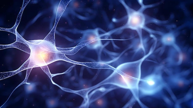 Neuron network background Data science technology background UHD Wallpaper