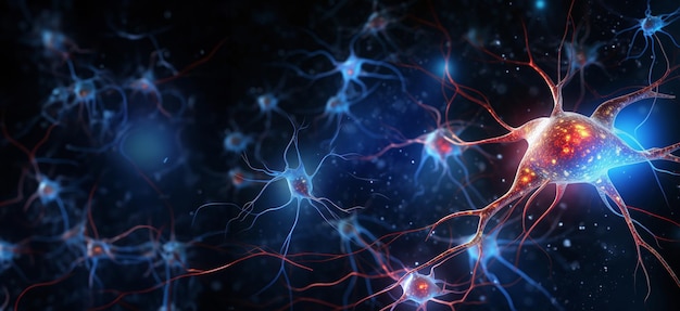 neuronal cells in the brain in the style of contained chaos caffenol developing ar 12485