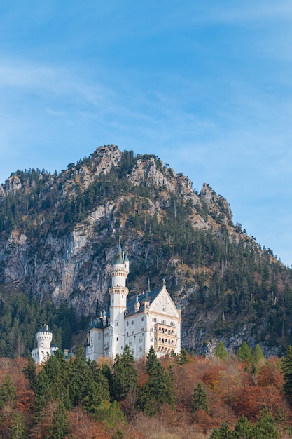 Neuschwanstein Castle in autumn, Fussen, Bavaria, Germany