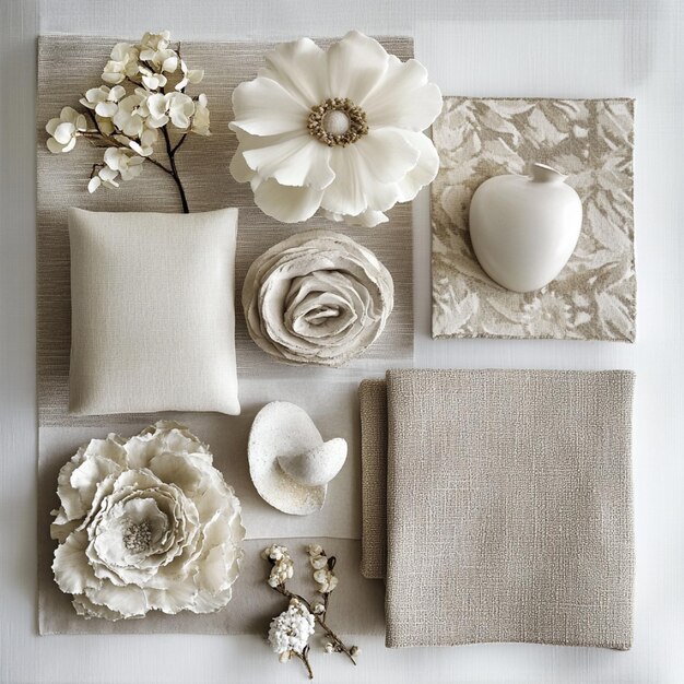 Photo neutral tones with beige and white for a classic look