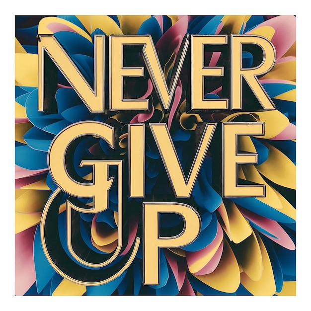 Photo never give up tshirt design motivational quote illustartiontypographybannerposter