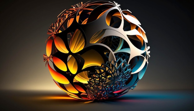 New abstract 3d sphere Generative AI