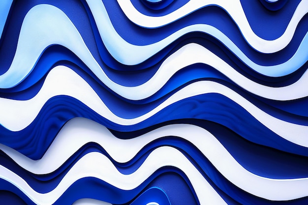 New abstract wavy shapes and lines background Blue wavy background