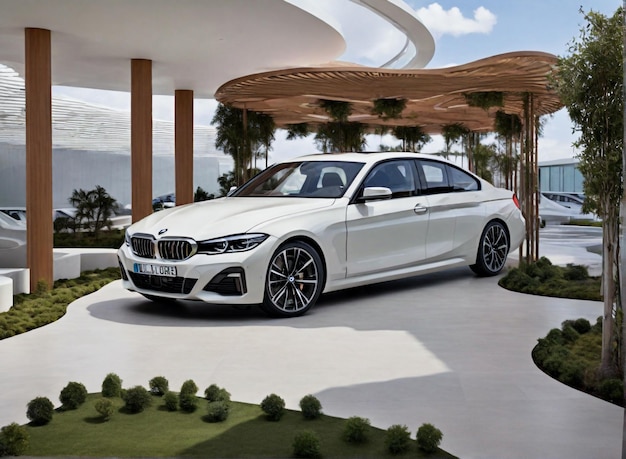 new BMW CAR wait garden