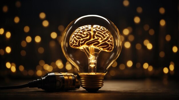 Photo new business idea concept brain