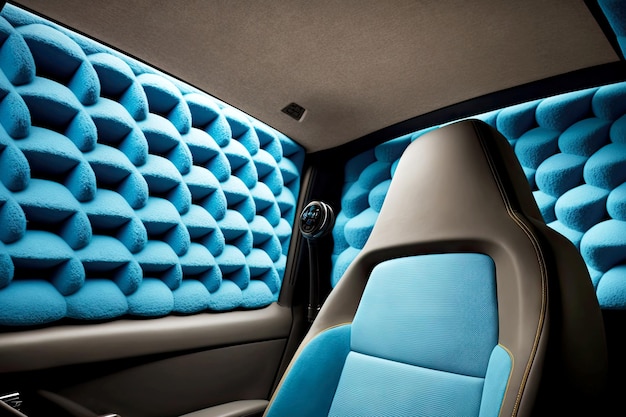 The new cars acoustics and sound insulation are provided by foam and felt