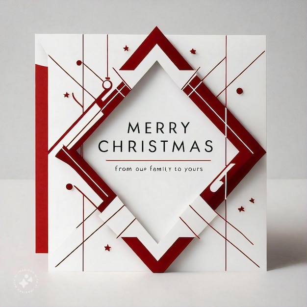 Photo new christmas card design ideas and modern christmas card design