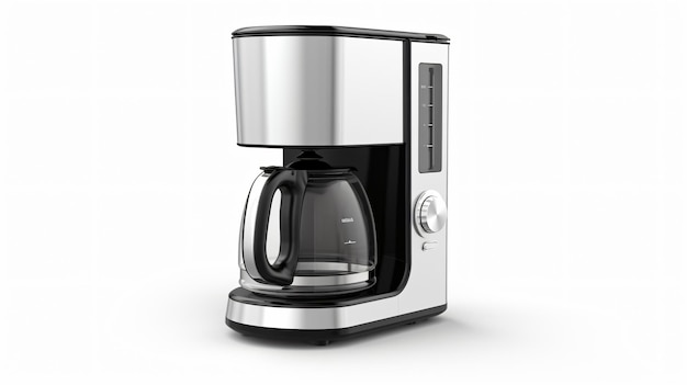 New coffee maker isolated on a white background