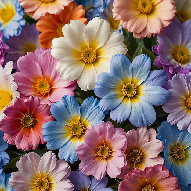 New Flower bouquet colorful close up of flower background for wallpaper