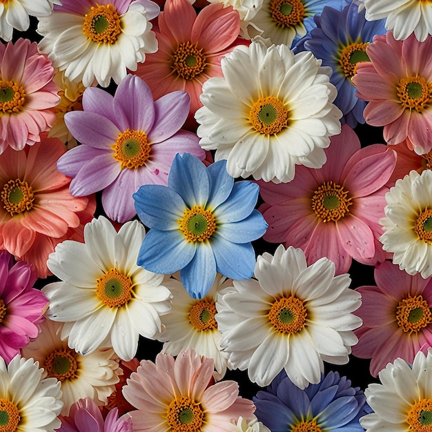 New Flower bouquet colorful close up of flower background for wallpaper