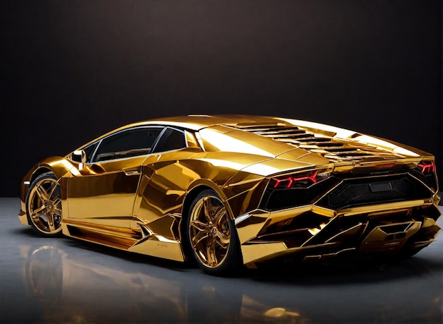 new Golden Lamborghini CAR