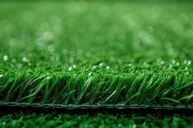 New Green Artificial Turf Flooring Texture and Background