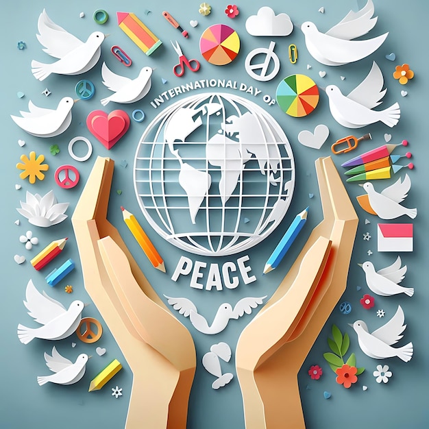 Photo new illustration international day of peace