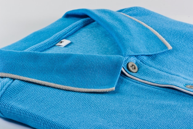 New men's Polo T-shirt in blue color