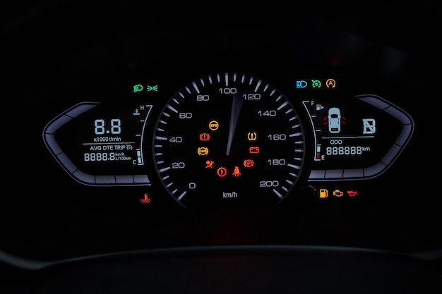 A New modern car digital meter panel Image