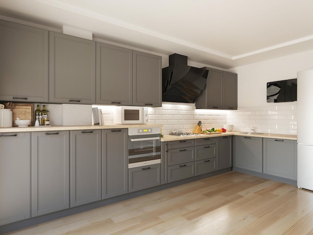 New modern kitchen interior