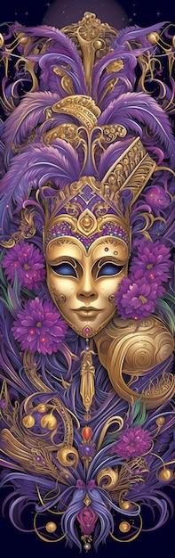 New Orleans Mardi Gras poster