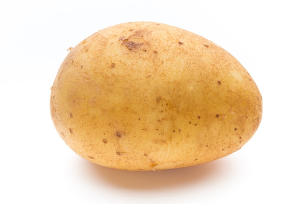 New potato isolated on the white