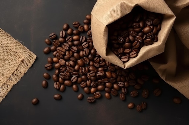 New sack of coffee beans Generate Ai