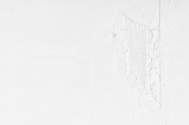 New white concrete wall with cracked texture background grunge cement pattern background texture