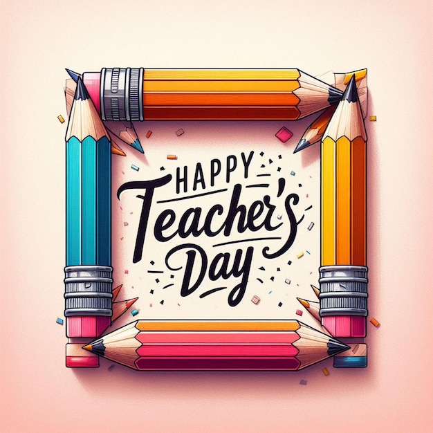 Photo new world teacher day background teacher day greetings and teacher day post