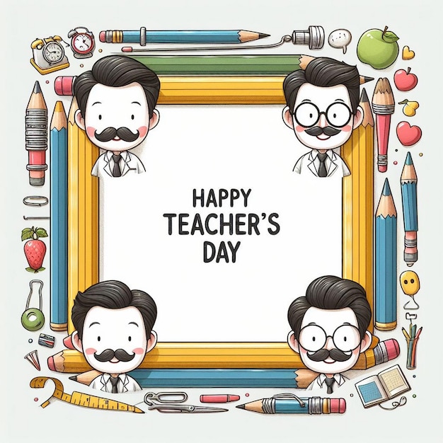 New World Teacher Day background Teacher Day greetings and Teacher Day post