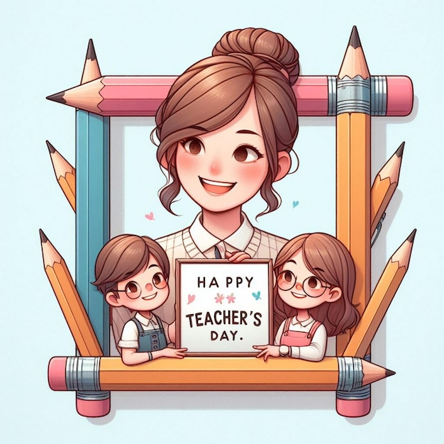 New World Teacher Day background Teacher Day greetings and Teacher Day post