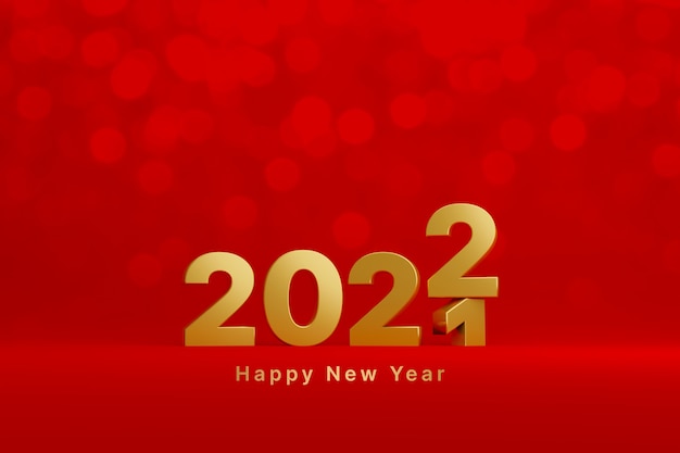 New year 2021 change to 2022 concept Merry christmas and happy new year countdown to 2022