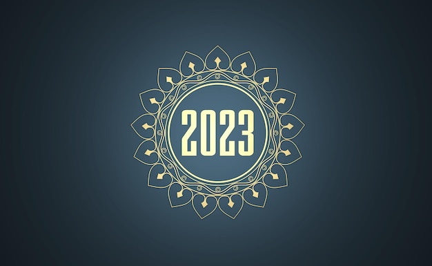 New Year 2023 Creative Design Concept - 3D Rendered Image