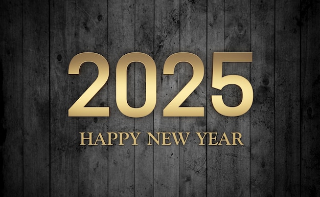 New Year 2025 Creative Design Concept 3D Rendered Image