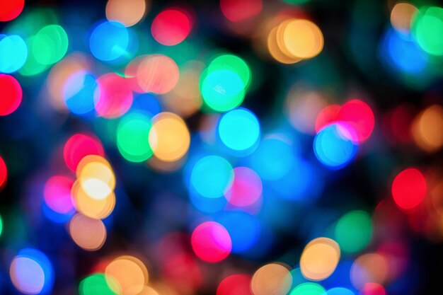 New Year background. beautiful colorful bokeh