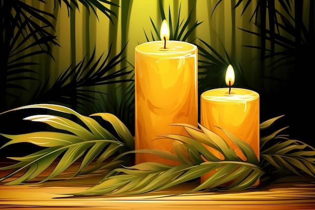 New year candlelit background wallpaper