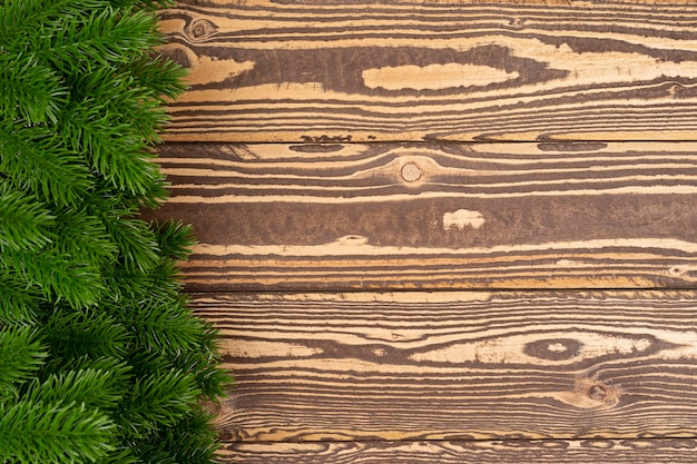 New Year and Christmas background on old wooden background High resolution view concept celebrate