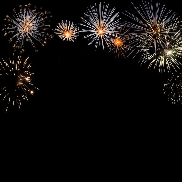 New Year fireworks background