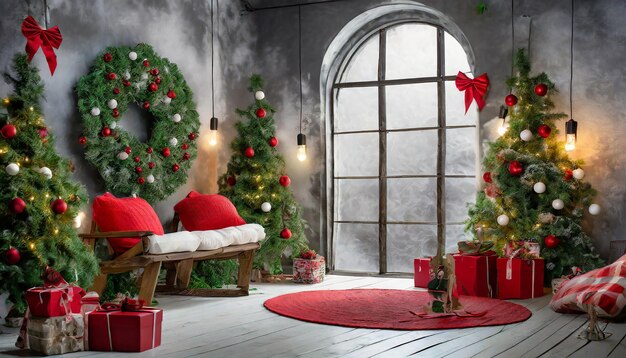 new year photo studio backdrop christmas concept background