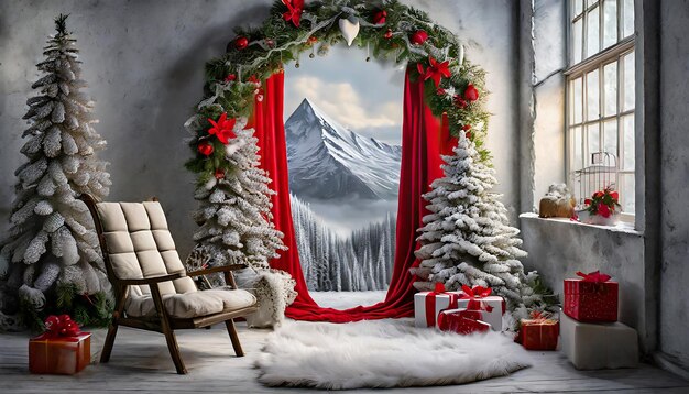 new year photo studio backdrop christmas concept background