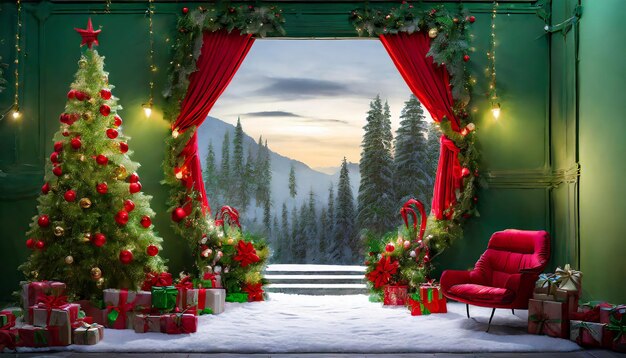 new year photo studio backdrop christmas concept background